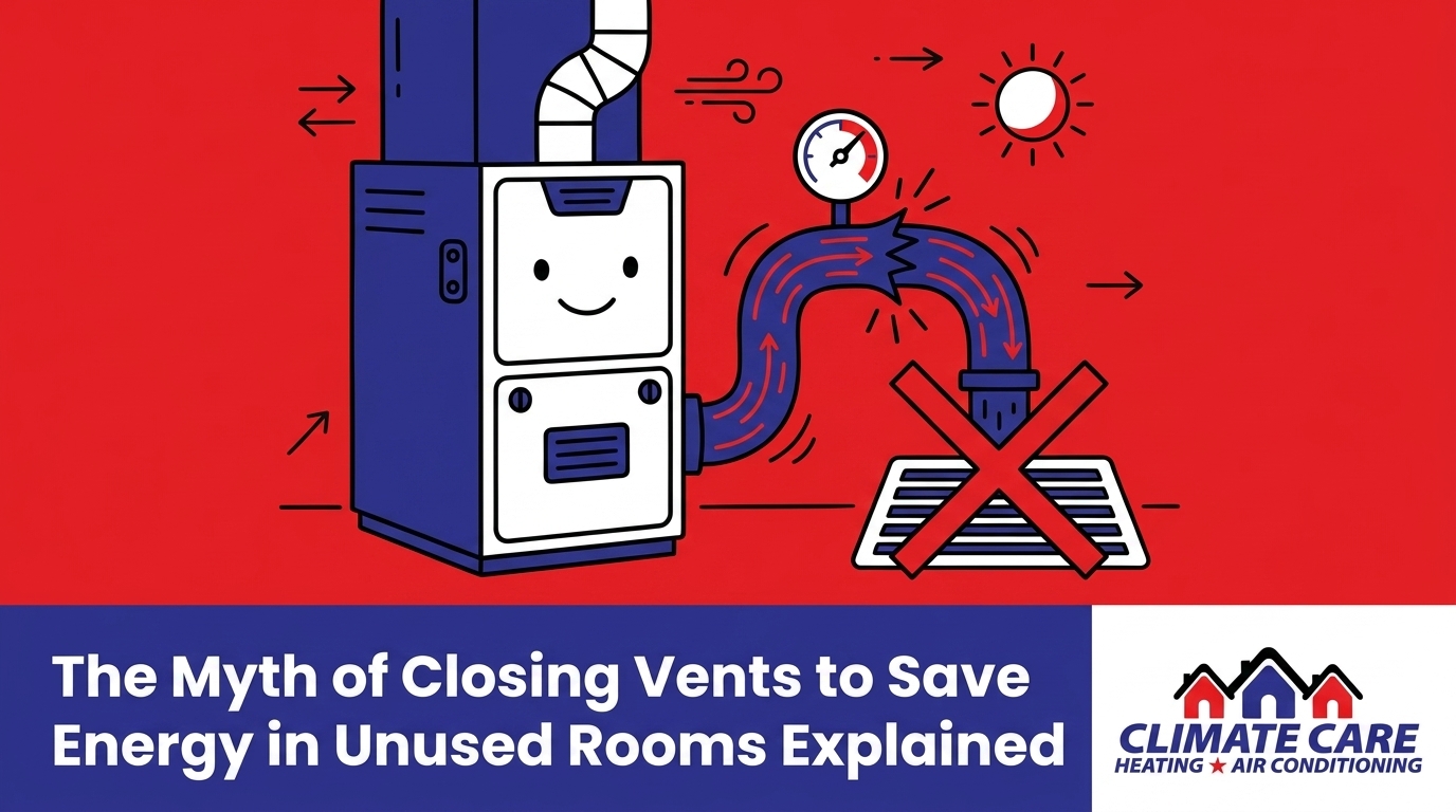 The Myth of Closing Vents to Save Energy in Unused Rooms