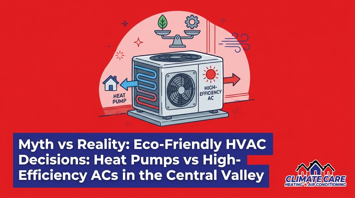 Eco-Friendly HVAC Decisions: Heat Pumps vs High-Efficiency ACs in the Central Valley