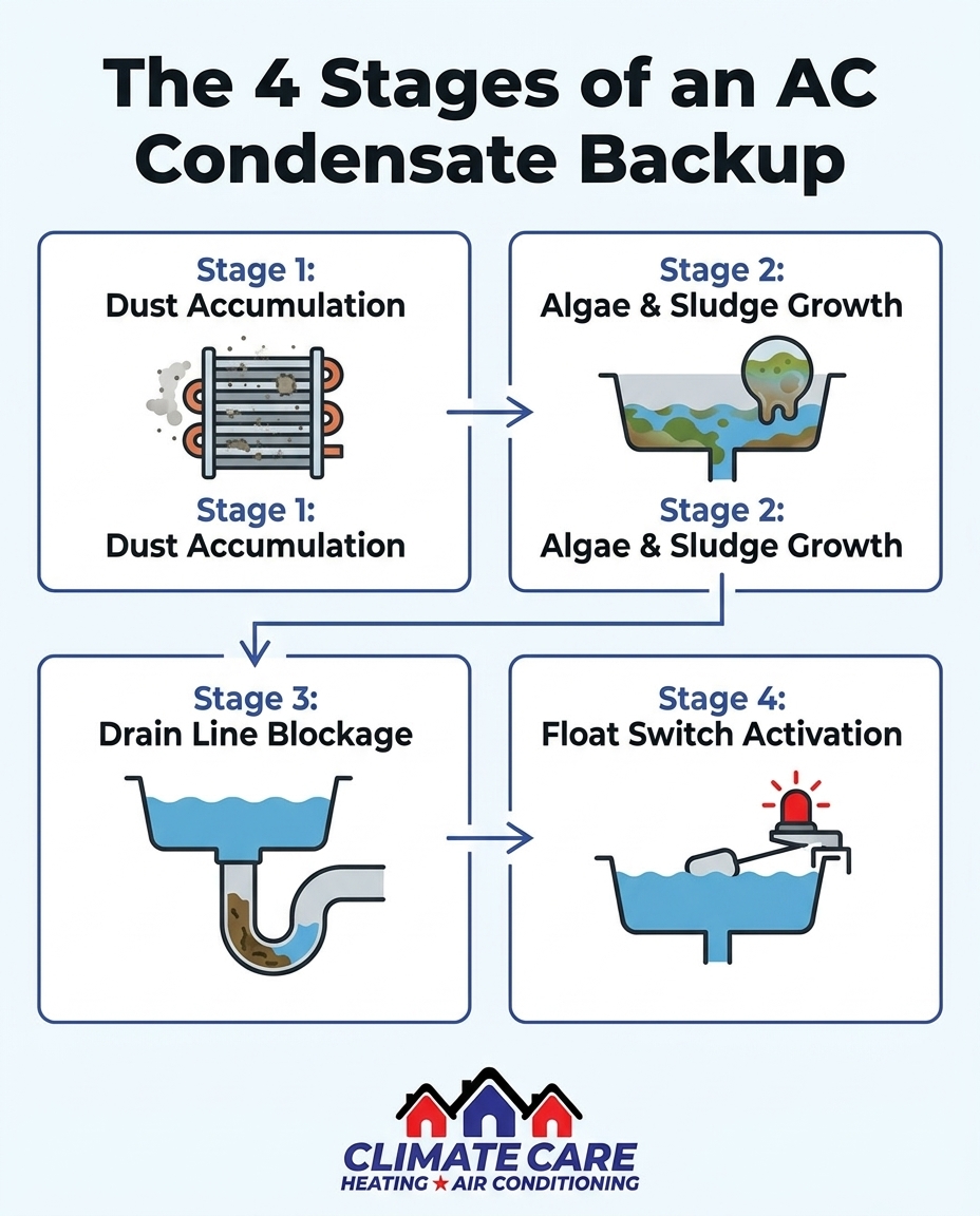 The 4 Stages of an AC Condensate Backup