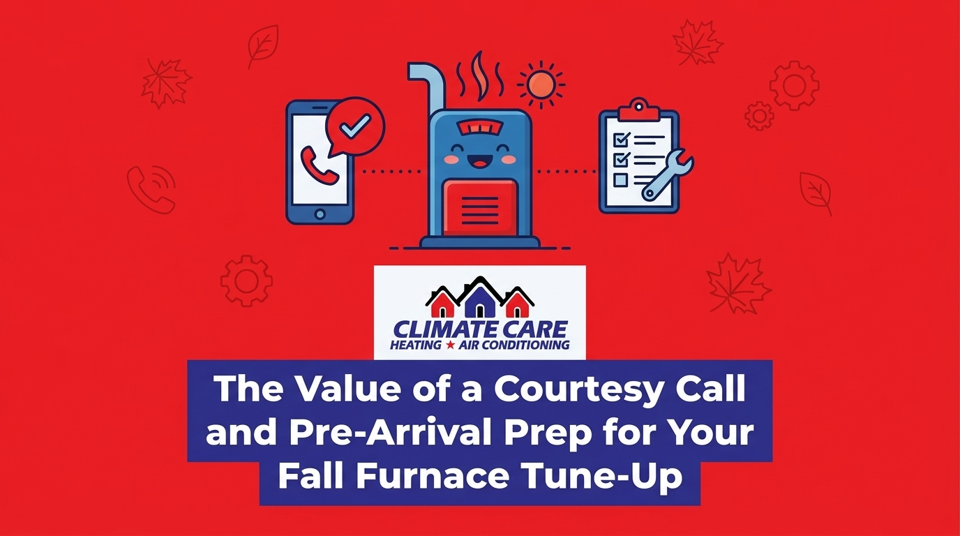 The Value of a Courtesy Call and Pre-Arrival Prep for Your Fall Furnace Tune-Up