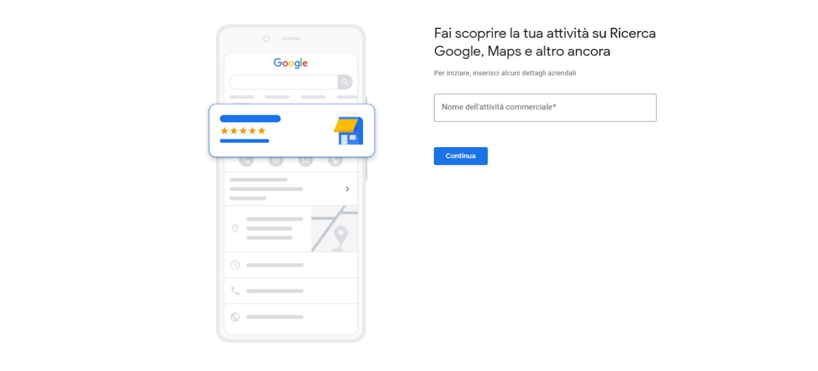 come cercare attività google business profile