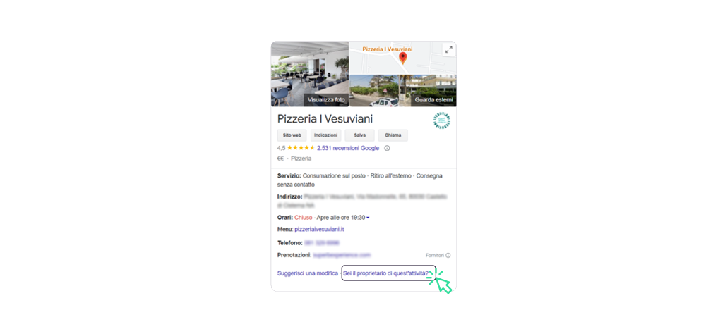 come rivendicare una scheda google business profile