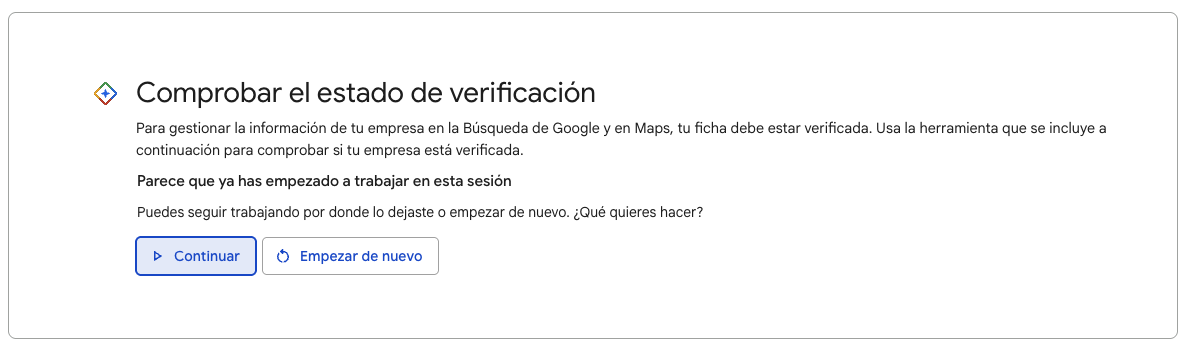 Comprobar el estado de verificación