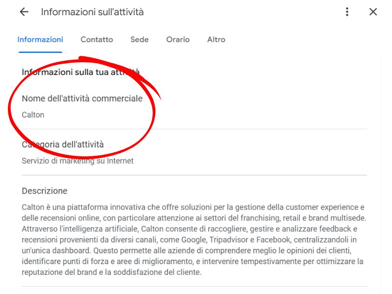 come cambiare nome scheda google maps