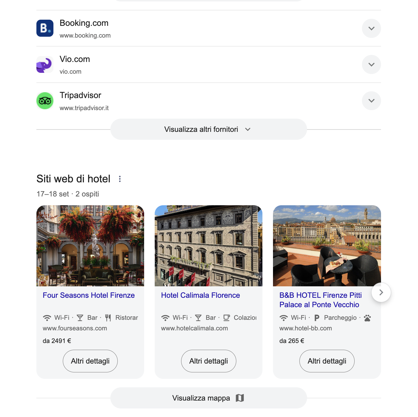 come cambiano serp local hotel