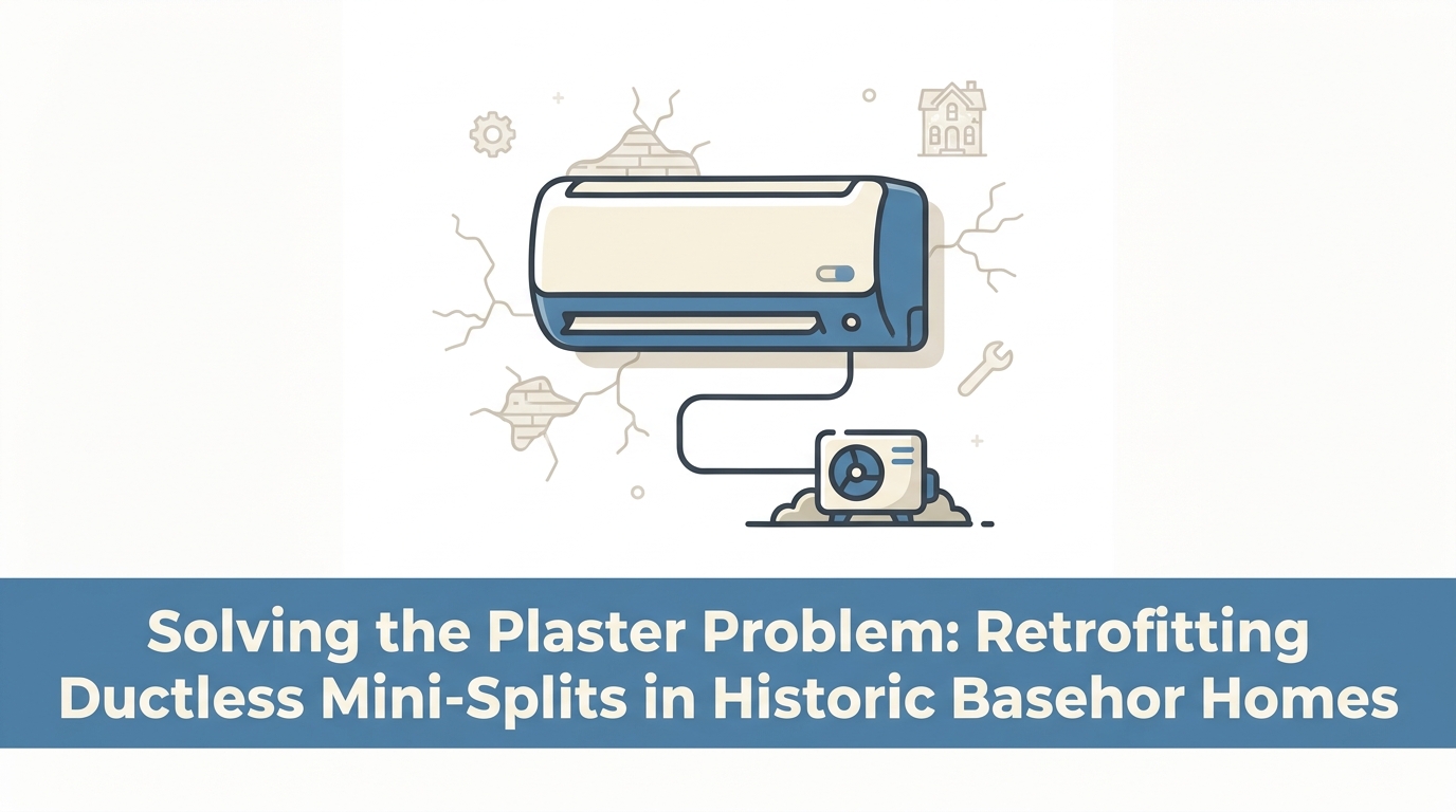 Retrofitting Ductless Mini-Splits in Historic Basehor Homes Without Damaging Plaster