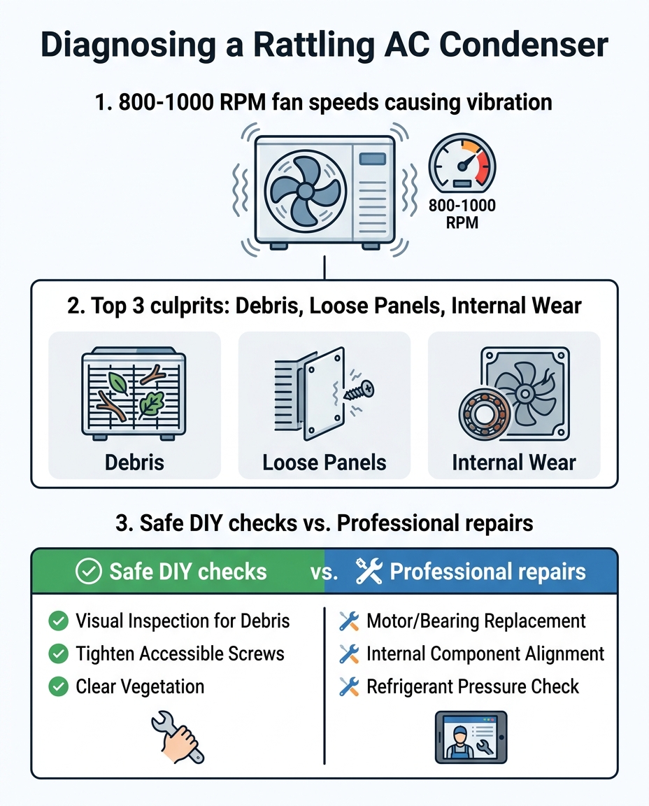 Diagnosing a Rattling AC Condenser