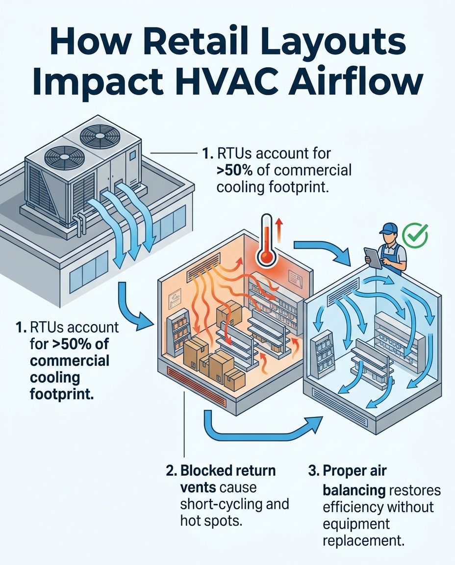 How Retail Layouts Impact HVAC Airflow