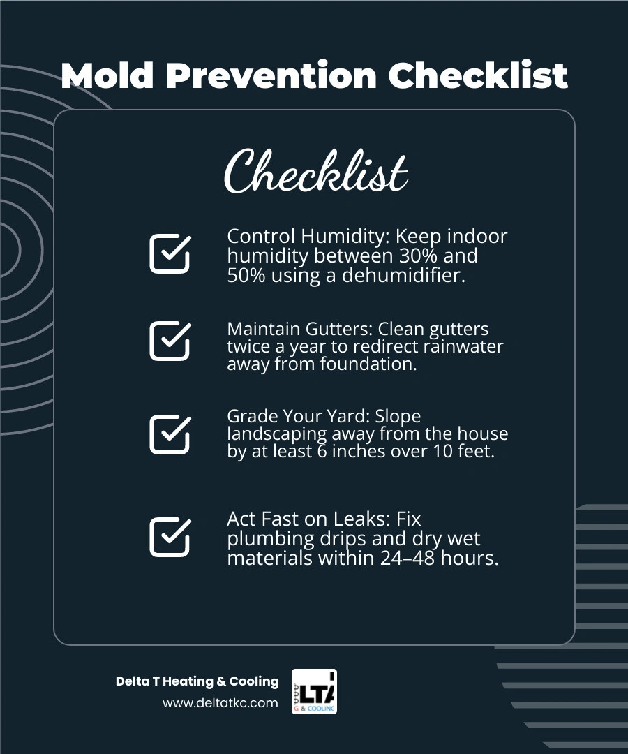 Infographic: Key steps for mold prevention in Kansas City homes infographic Infographic: Key steps for mold prevention in Kansas City homes infographic