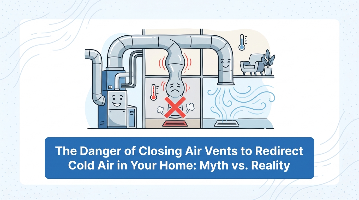 The Danger of Closing Air Vents to Redirect Cold Air in Your Home