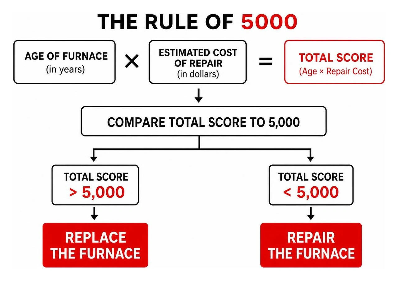 The Rule of 5000 mathematical formula diagram