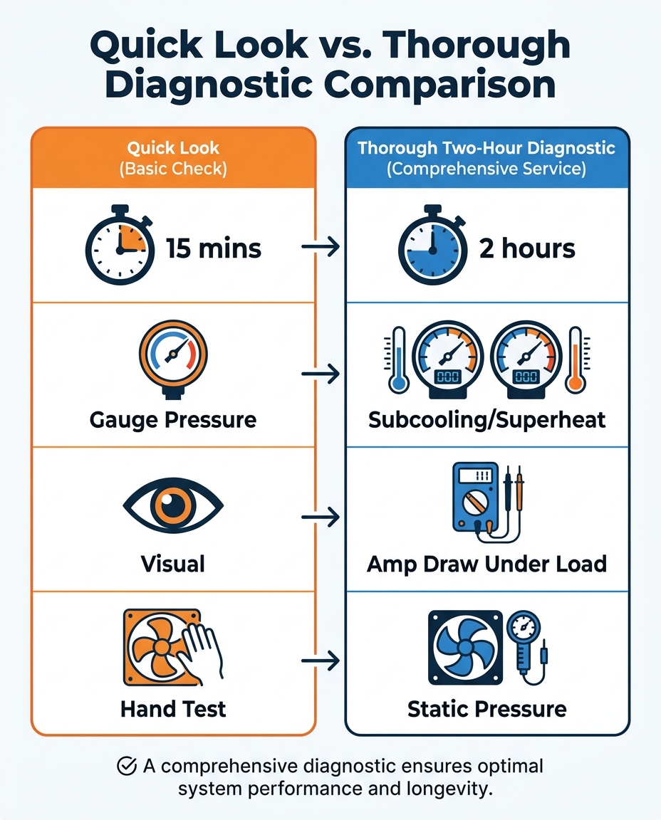 Quick Look vs. Thorough Diagnostic Comparison