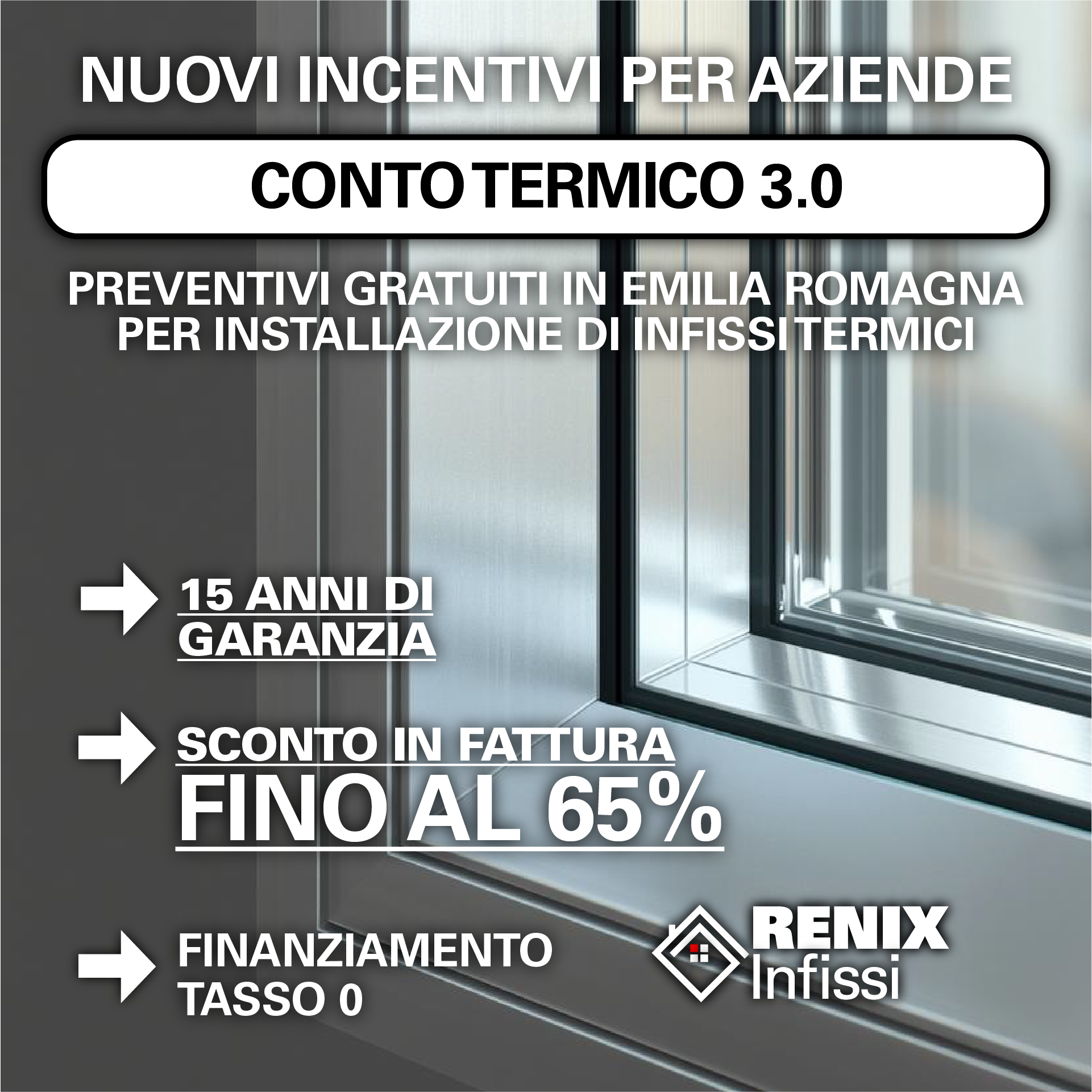 Vendita infissi PVC Bologna. Infissi in PVC, legno,alluminio. Porte interni, porte blindate, cassonetti e scorrevoli.