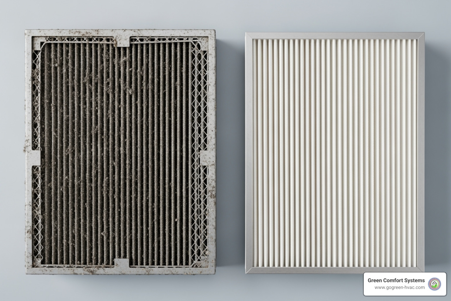 dirty air filter vs clean air filter - AC not cooling