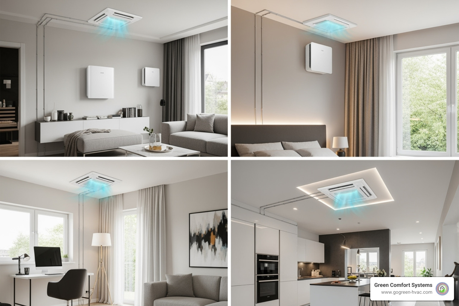 multi-zone setup with units in different rooms - Mini split for home