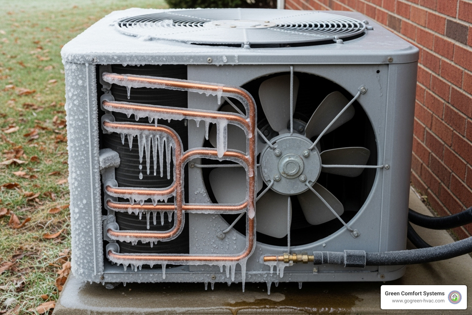 AC unit with ice buildup - AC repair Glen Burnie