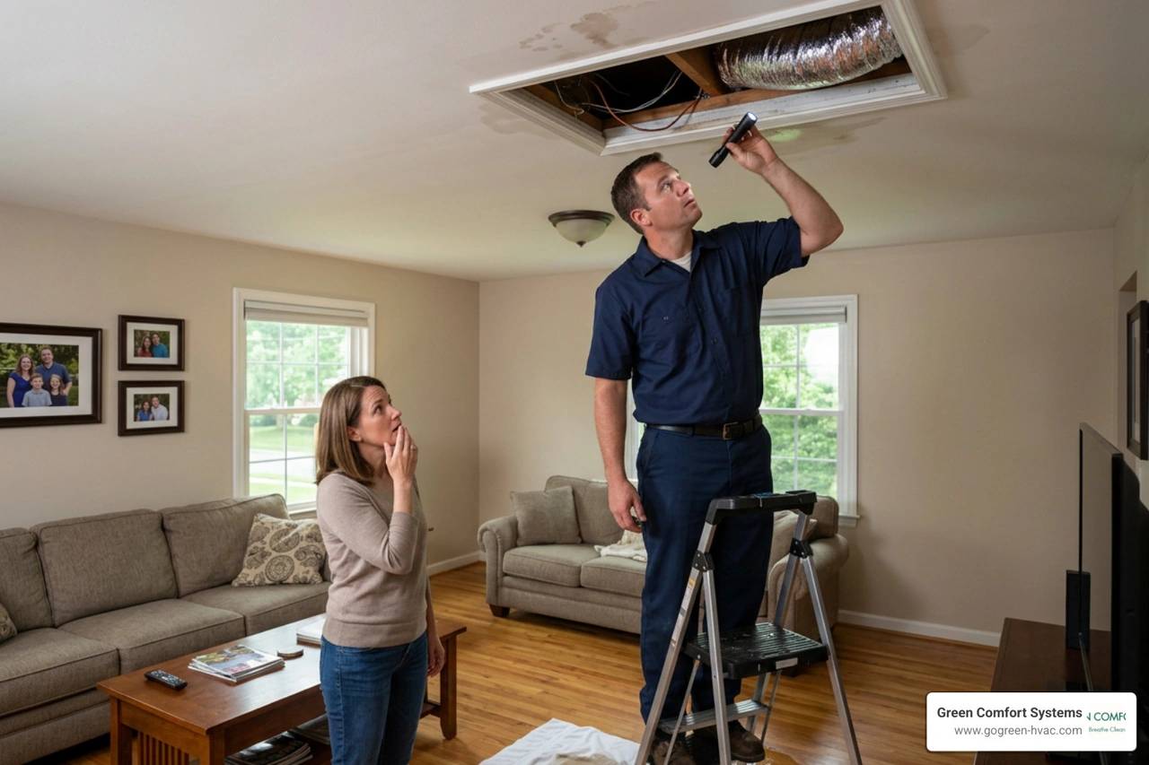 How to Fix AC Leaking Water from Ceiling in Maryland Homes