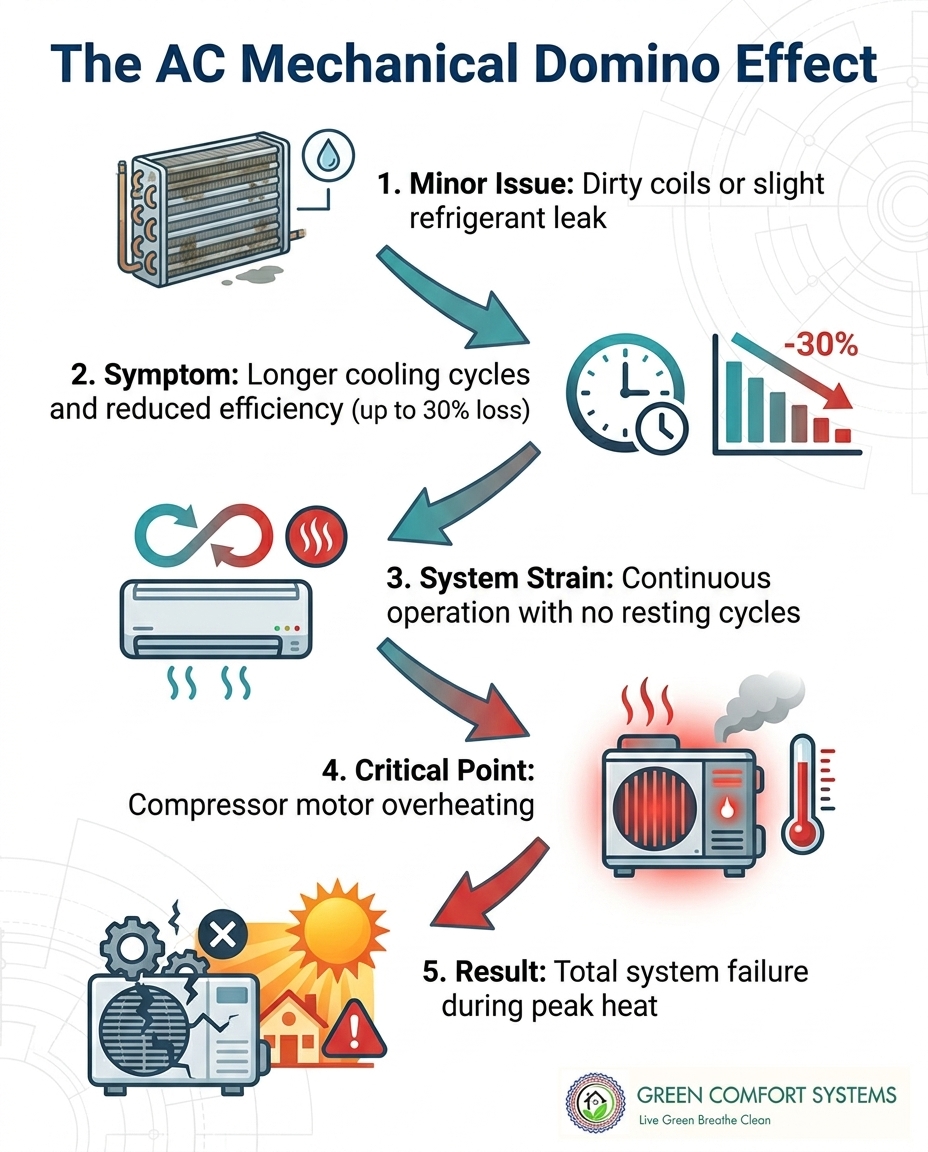 The AC Mechanical Domino Effect