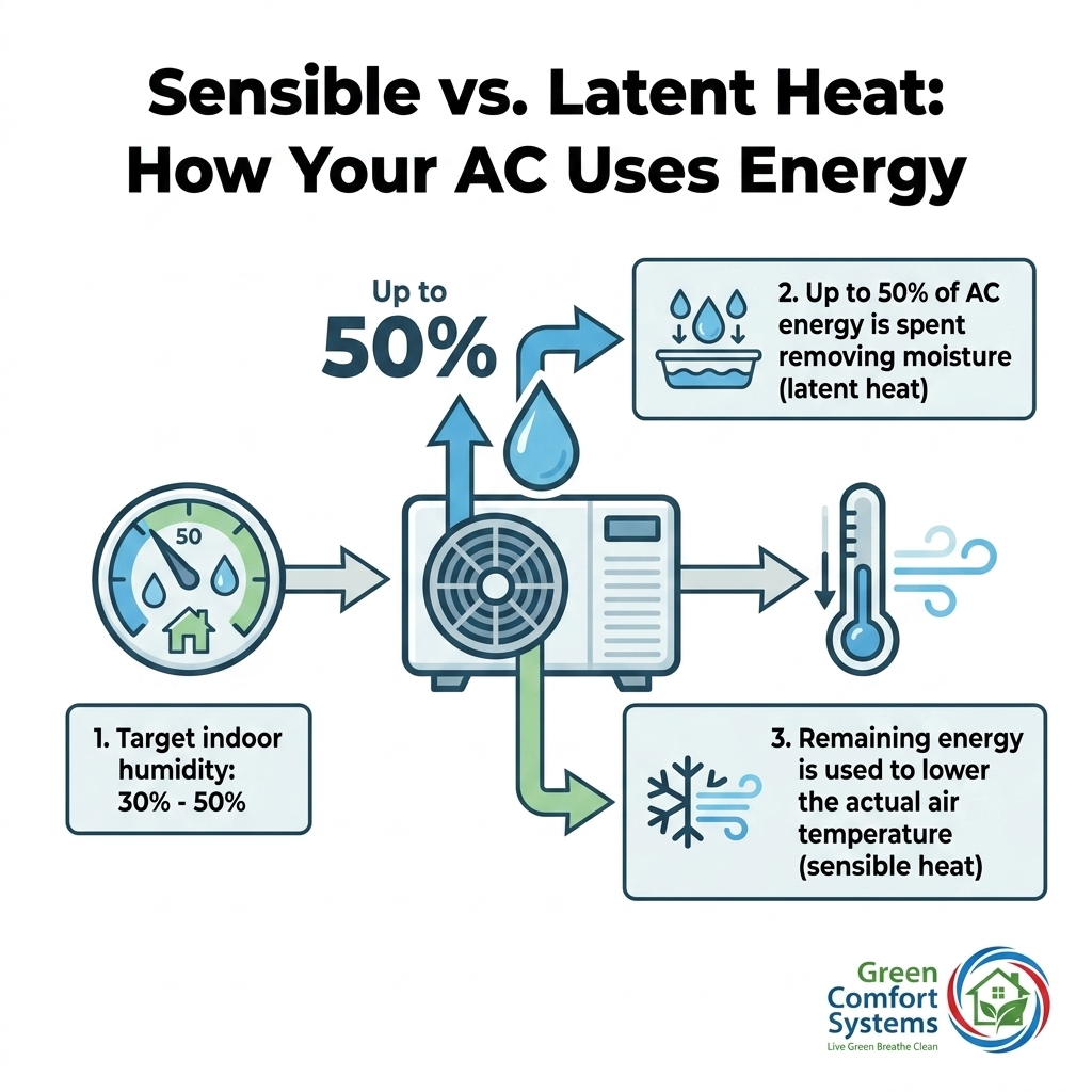 Sensible vs. Latent Heat: How Your AC Uses Energy