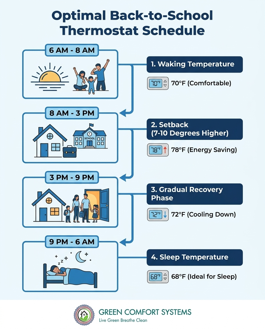 Optimal Back-to-School Thermostat Schedule
