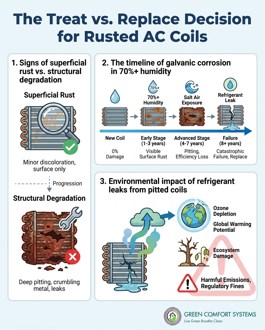 The Treat vs. Replace Decision for Rusted AC Coils