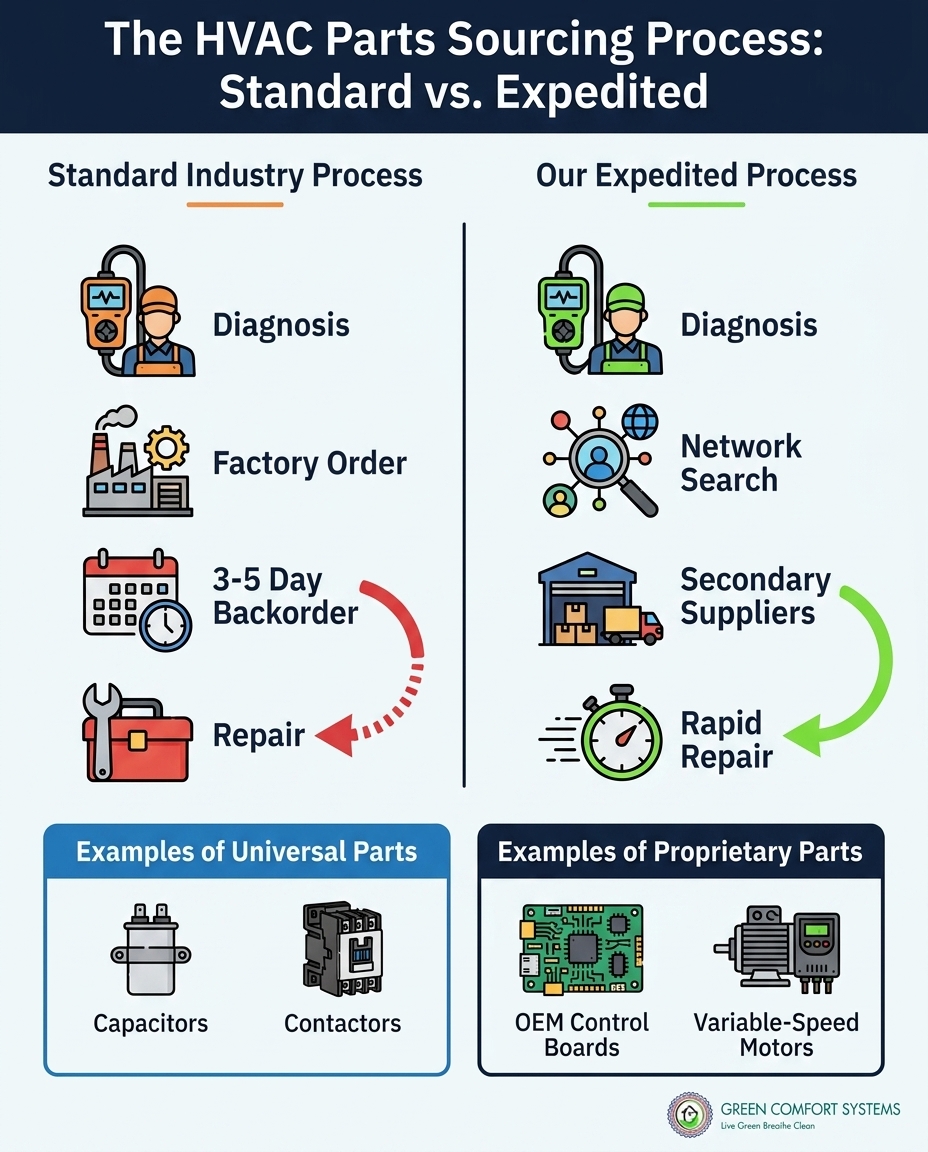 The HVAC Parts Sourcing Process: Standard vs. Expedited