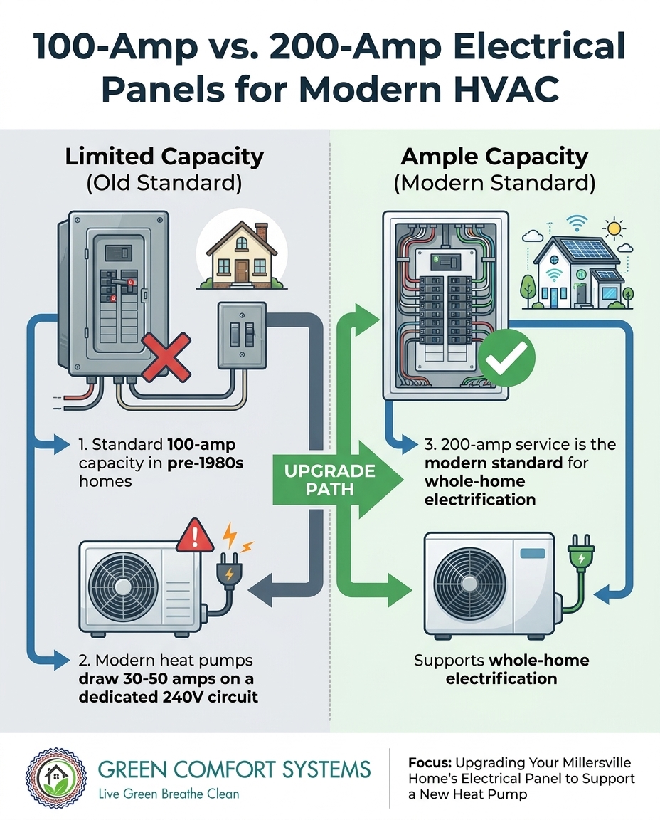 100-Amp vs. 200-Amp Electrical Panels for Modern HVAC