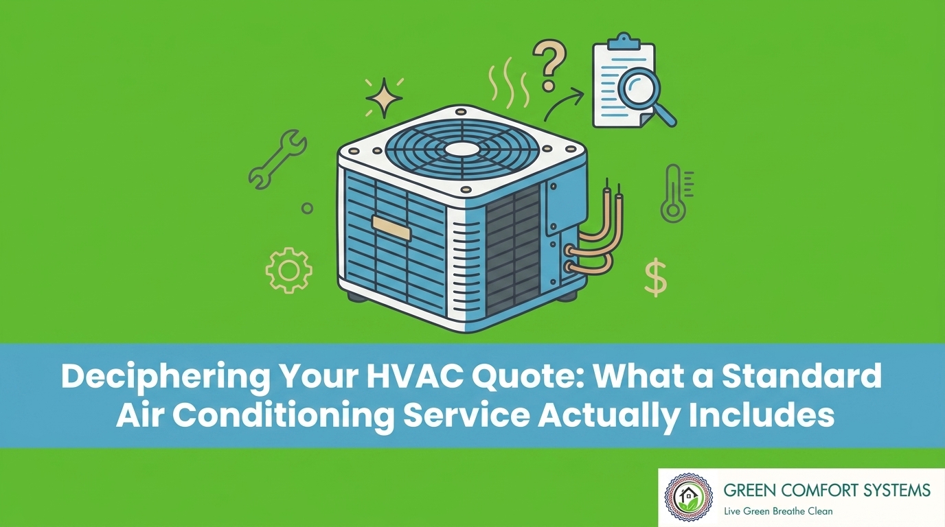 Deciphering Your HVAC Quote: What a Standard Air Conditioning Service Actually Includes