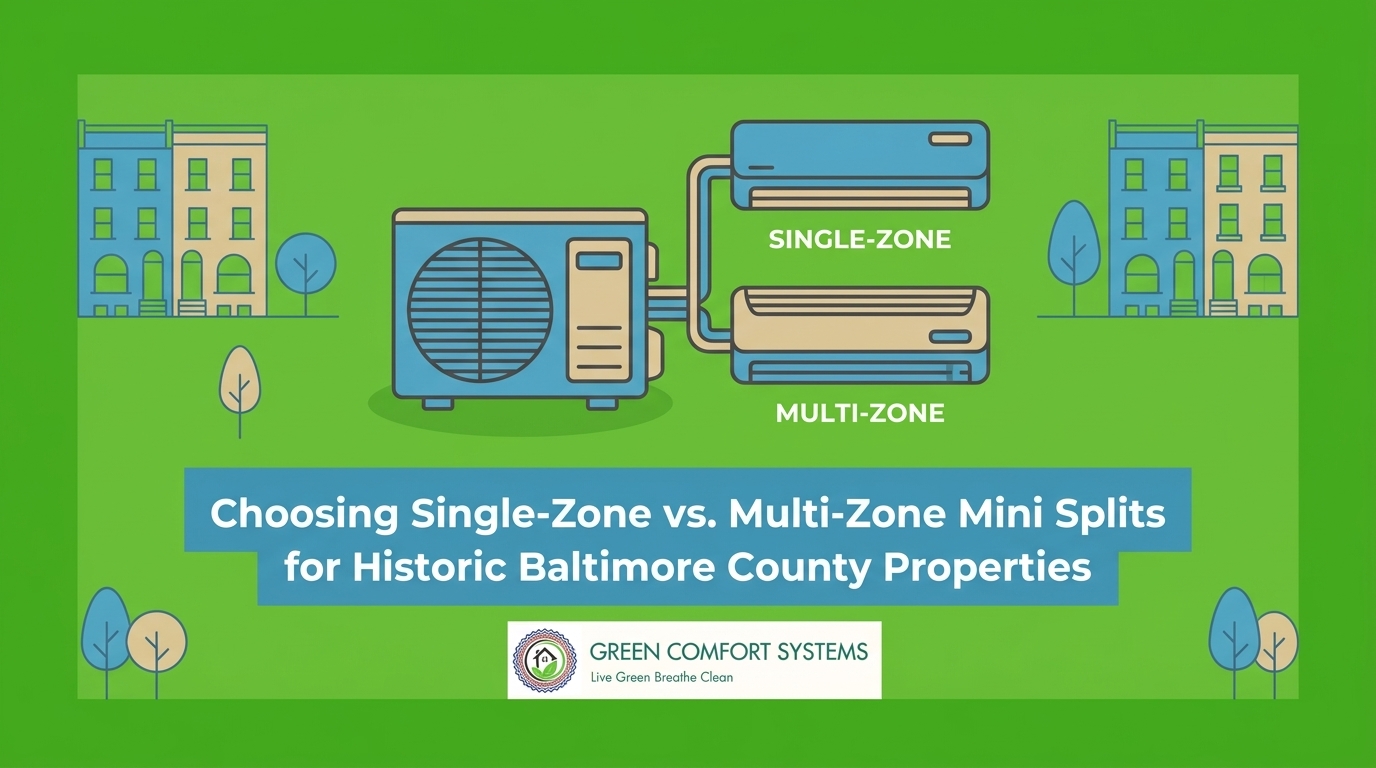 Single-Zone vs. Multi-Zone Mini Splits for Historic Baltimore County Properties