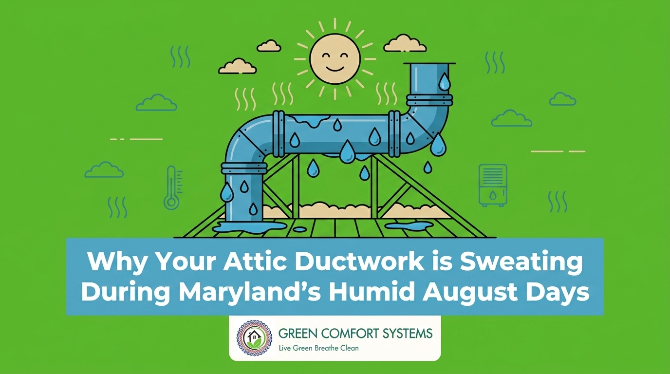 Why Your Attic Ductwork is Sweating During Maryland's Humid August Days