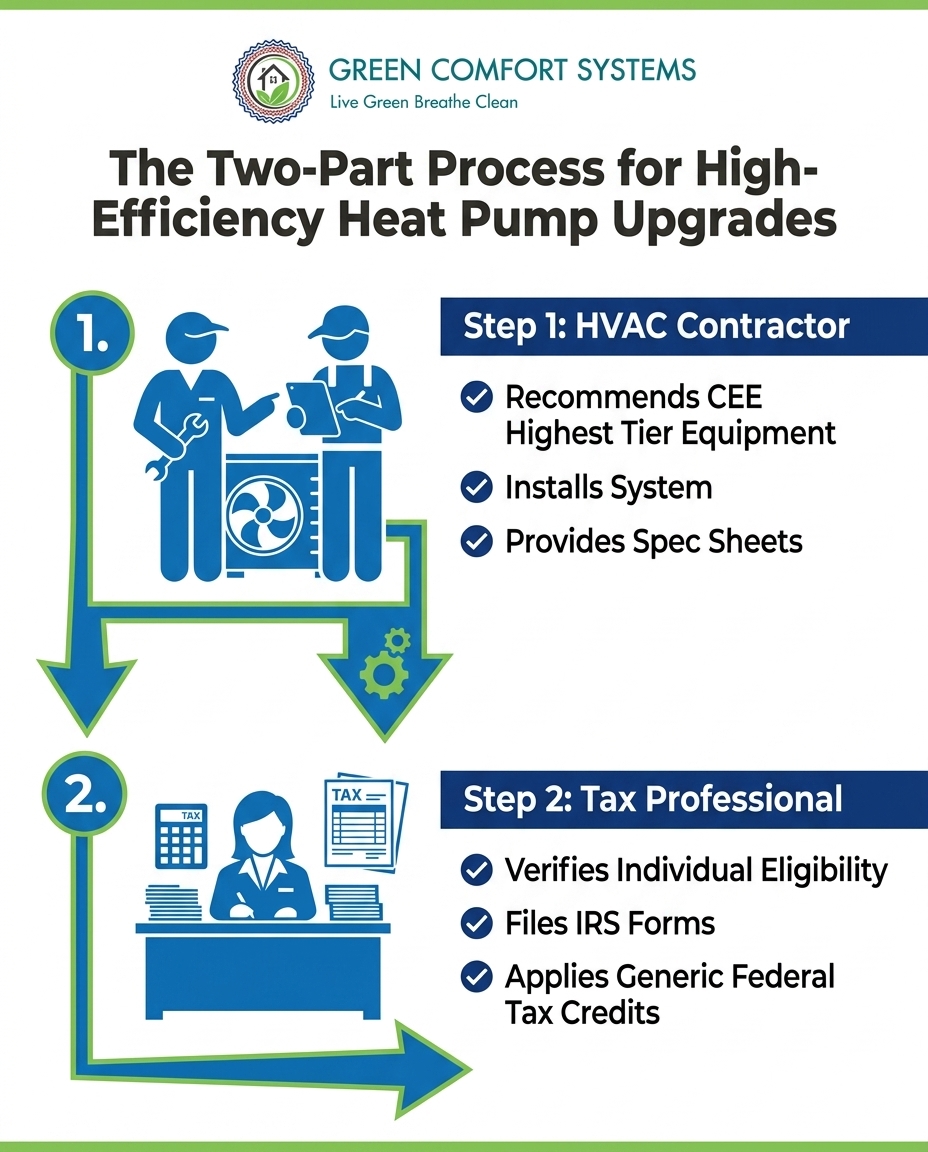 The Two-Part Process for High-Efficiency Heat Pump Upgrades