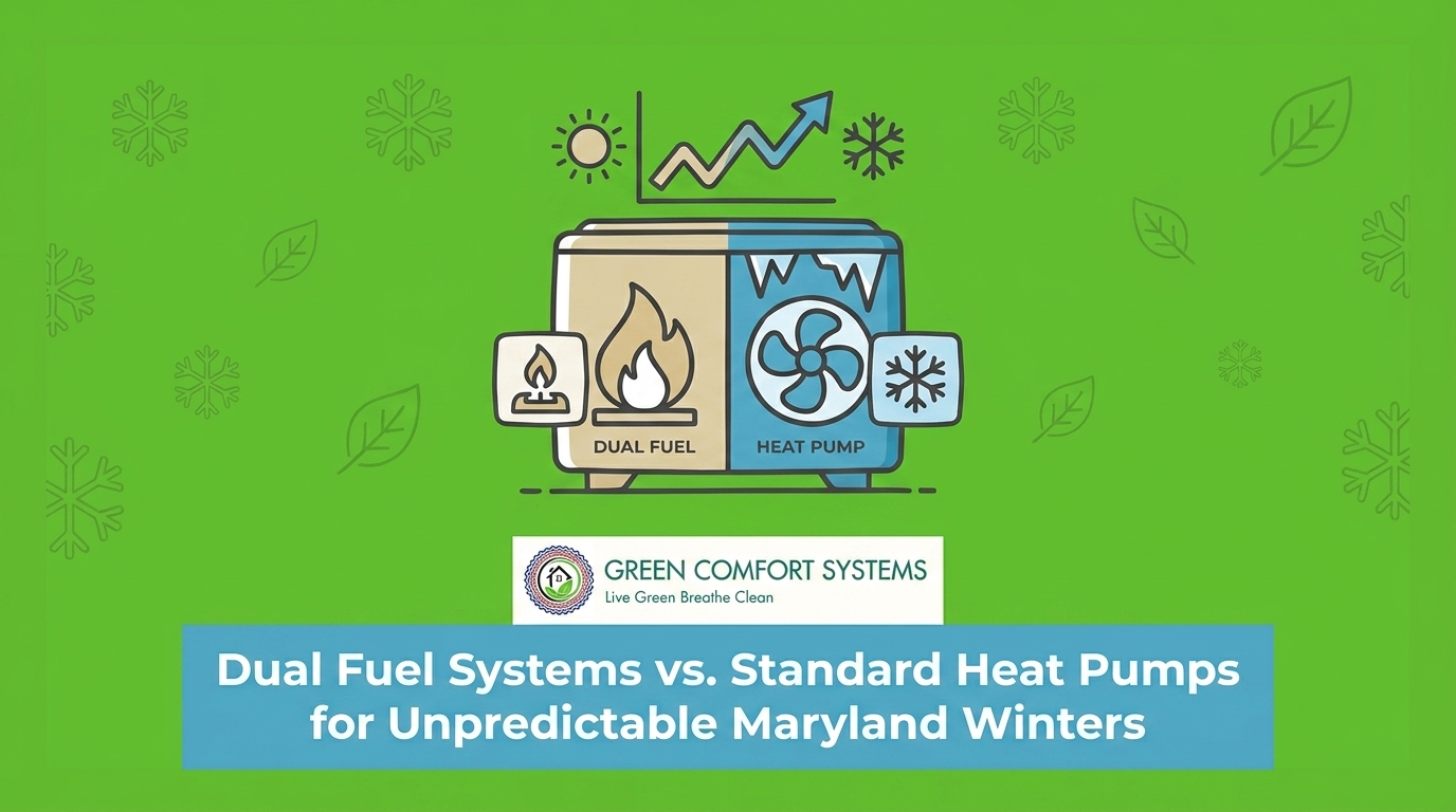 Dual Fuel Systems vs. Standard Heat Pumps for Unpredictable Maryland Winters