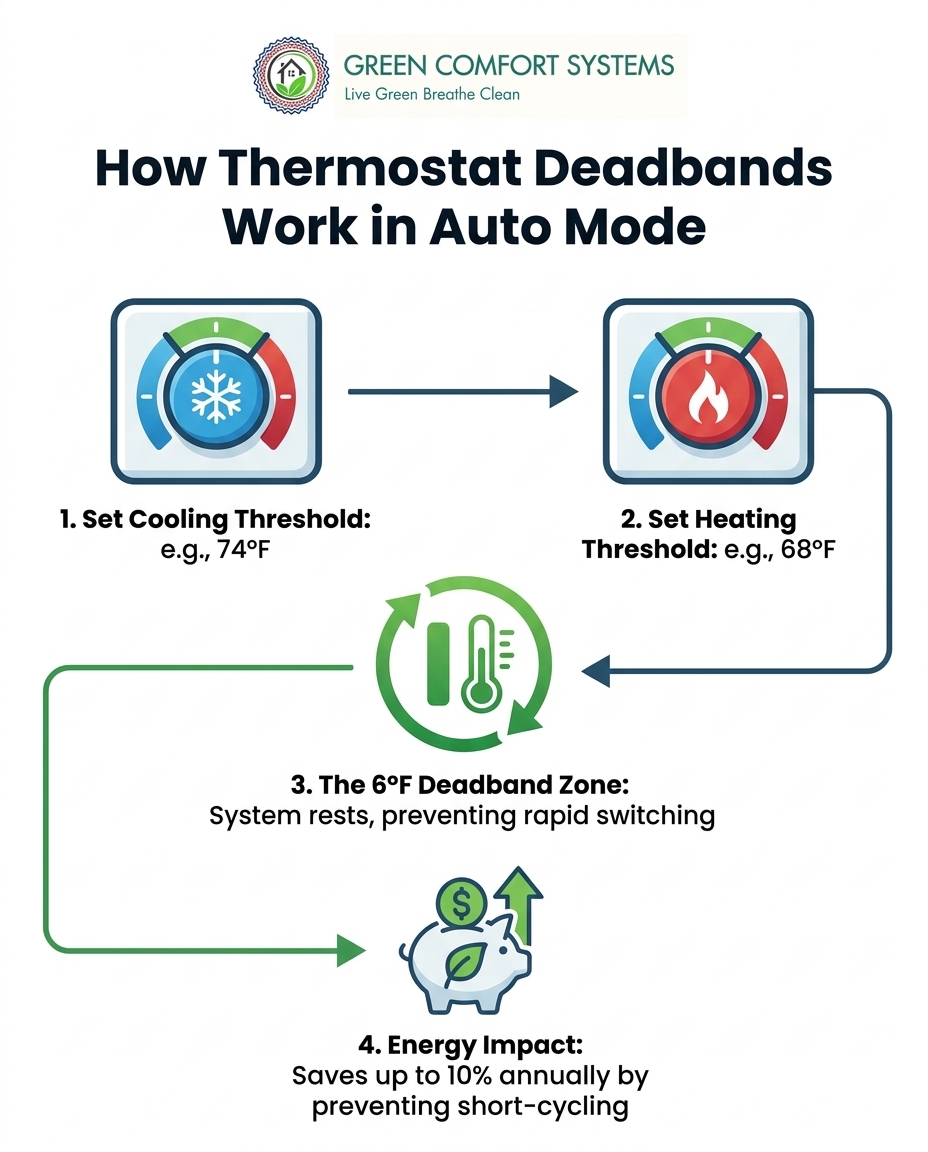 How Thermostat Deadbands Work in Auto Mode