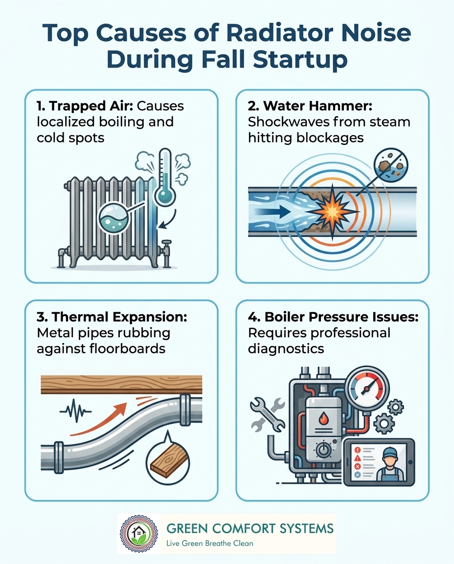 Top Causes of Radiator Noise During Fall Startup