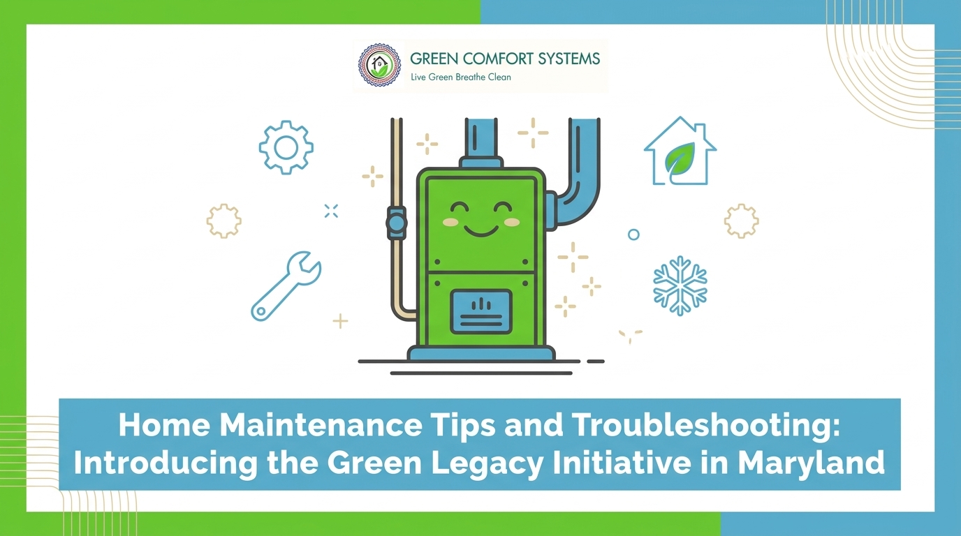 Home Maintenance Tips and Troubleshooting: Introducing the Green Legacy Initiative in Maryland