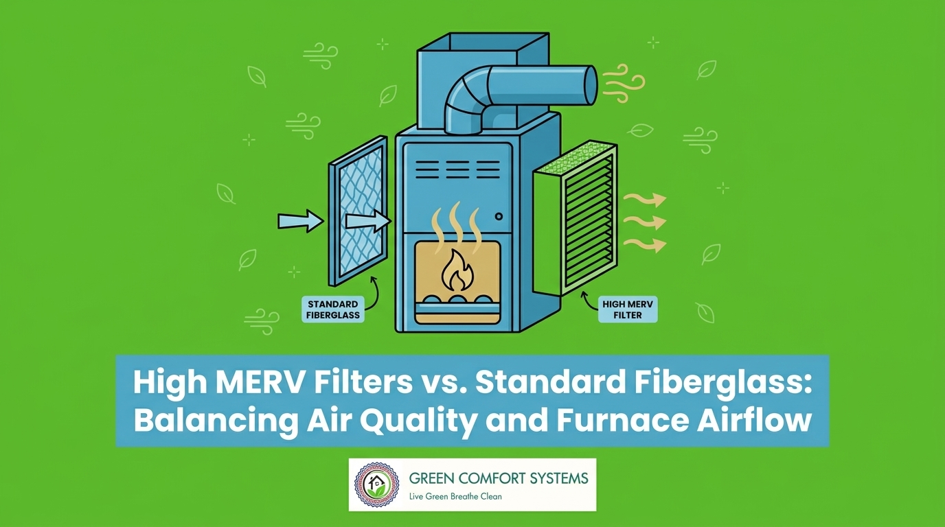 High MERV Filters vs. Standard Fiberglass: Balancing Air Quality and Furnace Airflow