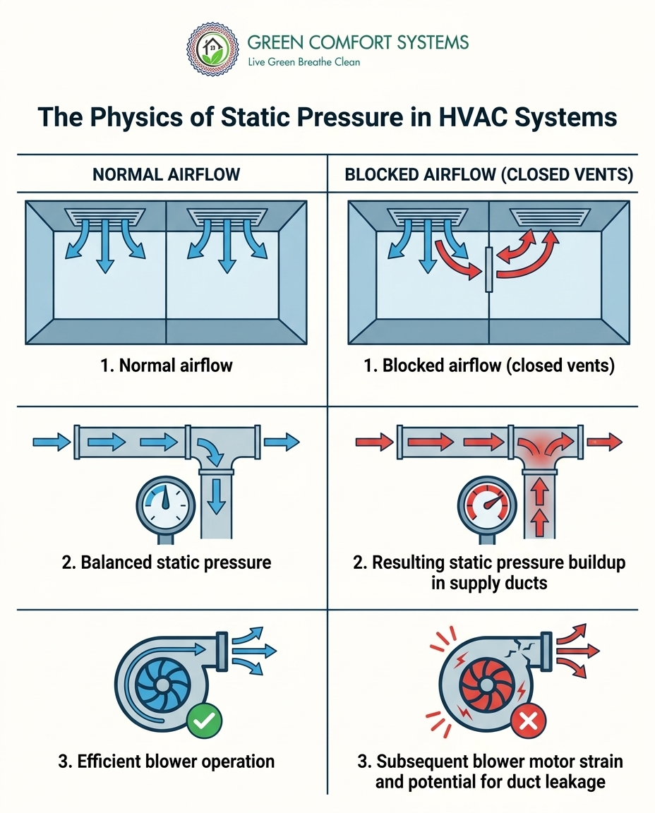 The Physics of Static Pressure in HVAC Systems