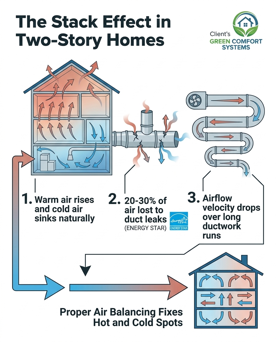 The Stack Effect in Two-Story Homes