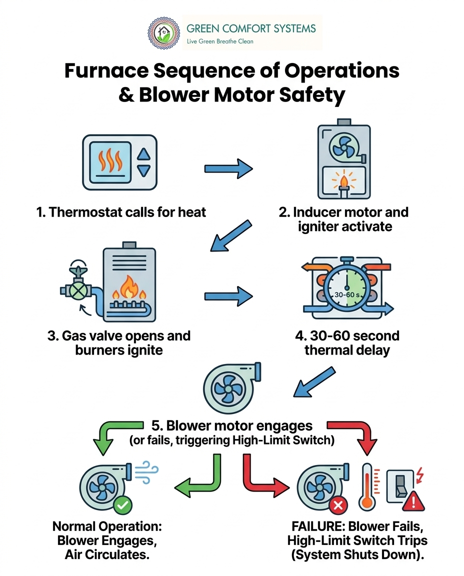 Furnace Sequence of Operations & Blower Motor Safety
