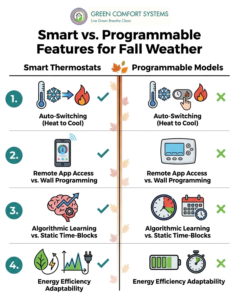 Smart vs. Programmable Features for Fall Weather