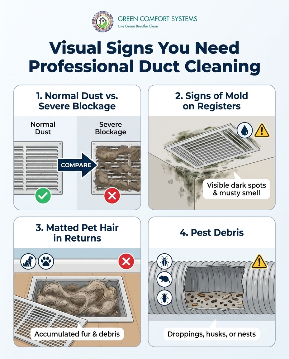 Visual Signs You Need Professional Duct Cleaning