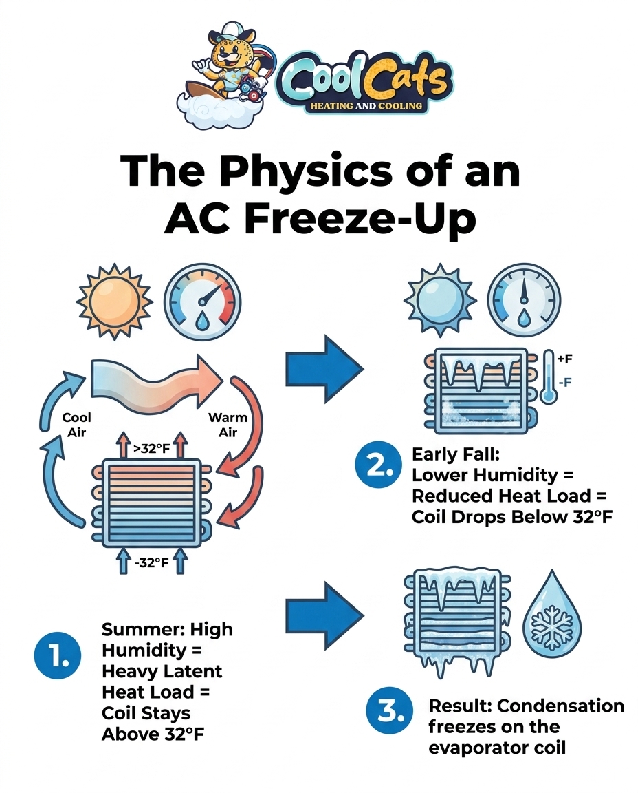 The Physics of an AC Freeze-Up
