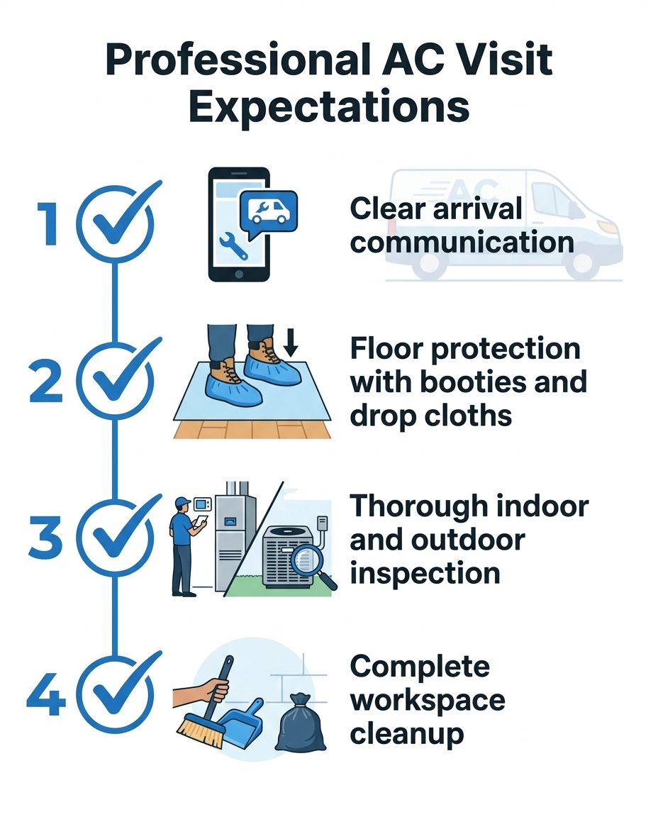 Professional AC Visit Expectations