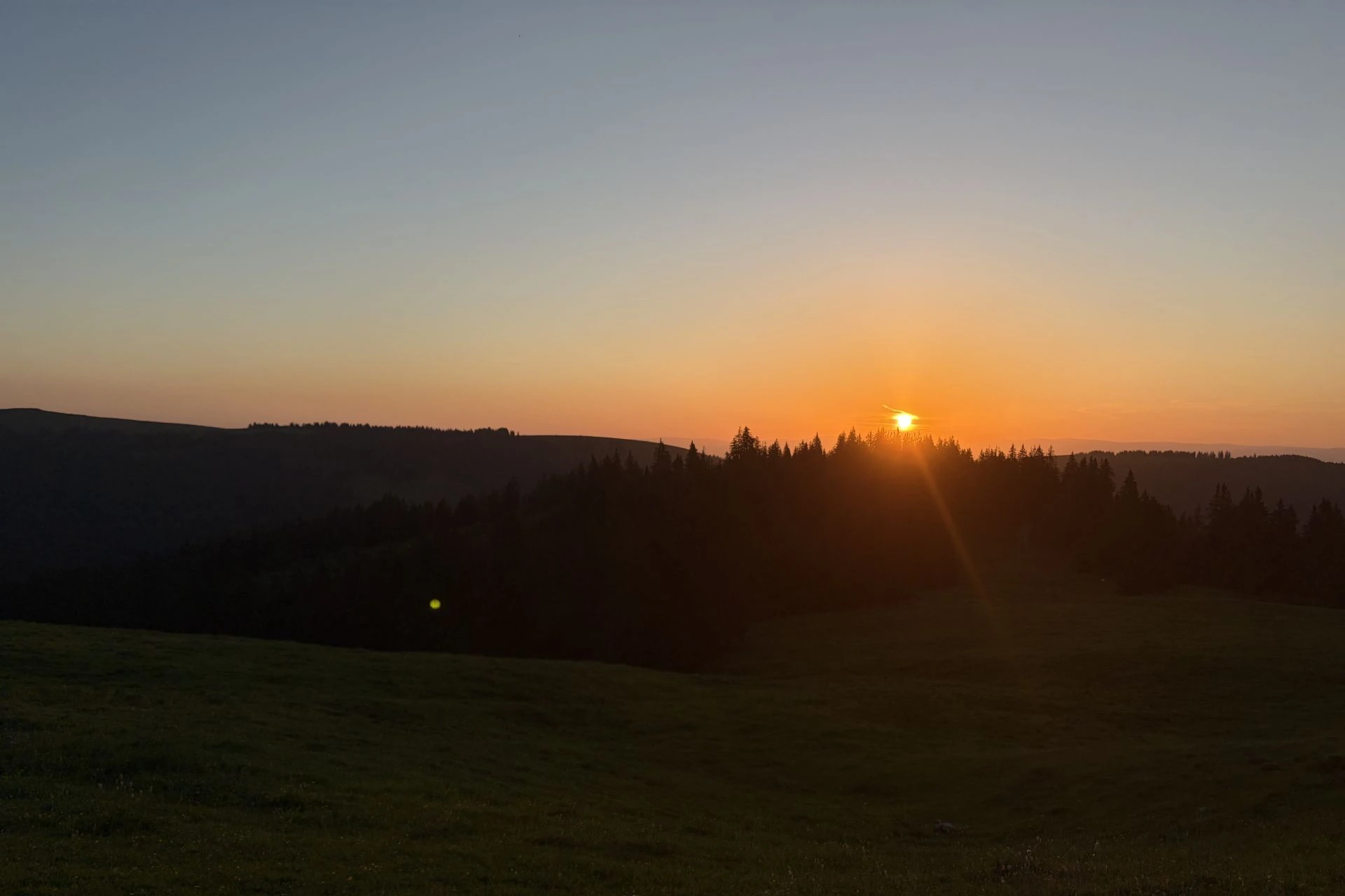 Abendstimmung mit Sonnenuntergang