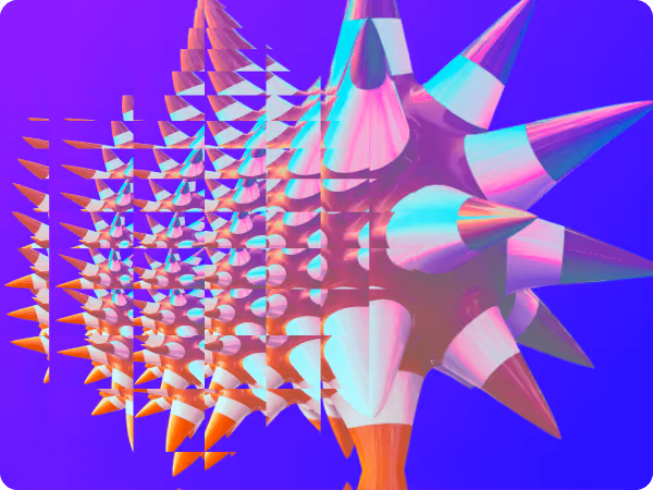 abstract pointy shape representing crypto pr