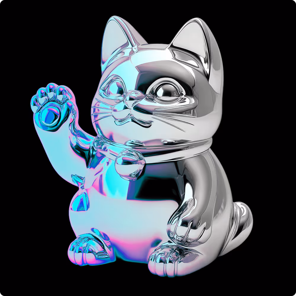 chrome cat representing web3 social media