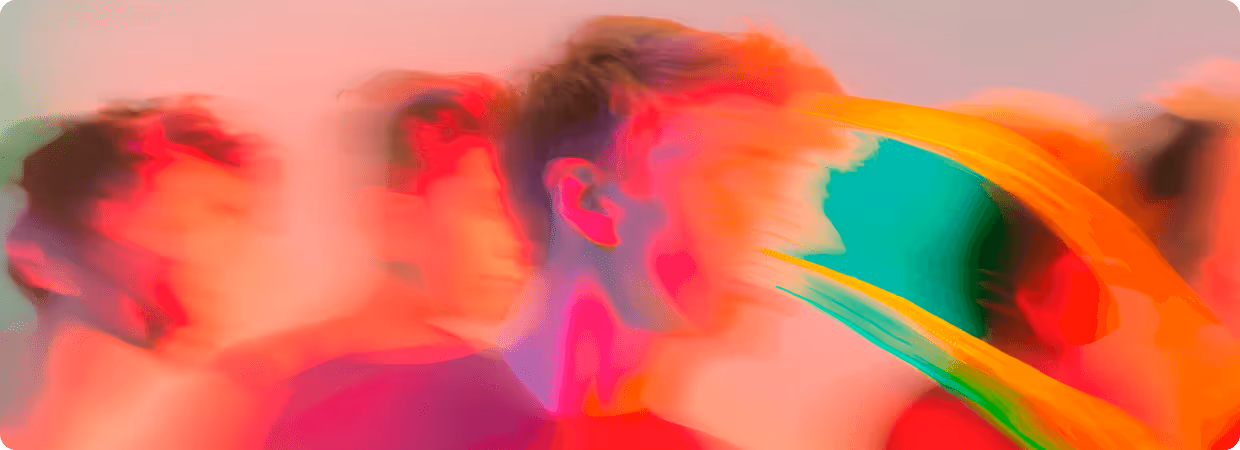 futuristic cyberpunk of group of people representing social media 