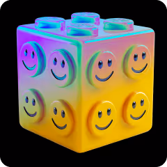 lego piece with smiley faces representing crypto pr reach