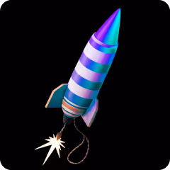 a rocketship taking off representing web3 ppc campaigns launching