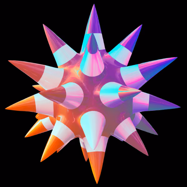 ball with spikes representing web3 email marketing